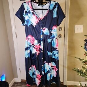 Ouges XL Floral Dress
